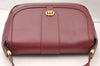 Authentic GUCCI Vintage Shoulder Cross Body Bag Purse Leather Bordeaux 8004I