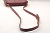 Authentic GUCCI Vintage Shoulder Cross Body Bag Purse Leather Bordeaux 8004I