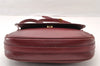 Authentic GUCCI Vintage Shoulder Cross Body Bag Purse Leather Bordeaux 8004I