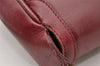 Authentic GUCCI Vintage Shoulder Cross Body Bag Purse Leather Bordeaux 8004I