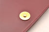 Authentic GUCCI Vintage Shoulder Cross Body Bag Purse Leather Bordeaux 8004I