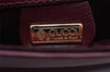 Authentic GUCCI Vintage Shoulder Cross Body Bag Purse Leather Bordeaux 8004I