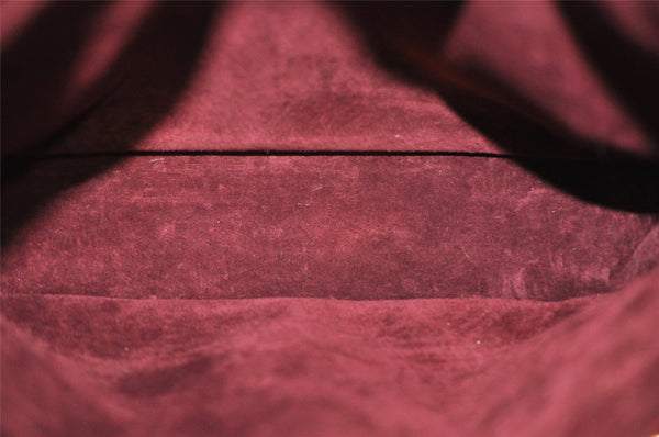 Authentic GUCCI Vintage Shoulder Cross Body Bag Purse Leather Bordeaux 8004I