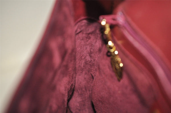 Authentic GUCCI Vintage Shoulder Cross Body Bag Purse Leather Bordeaux 8004I