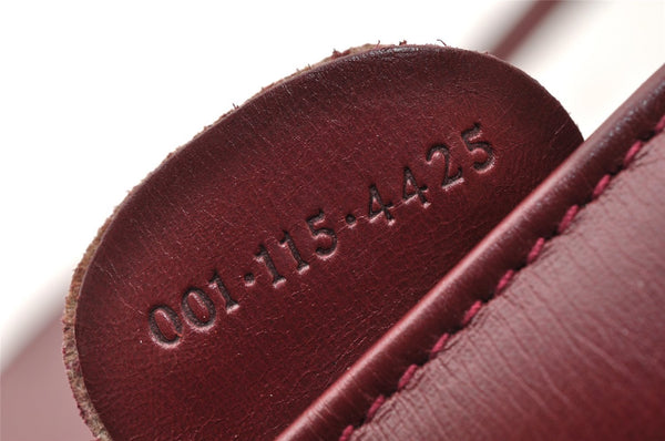 Authentic GUCCI Vintage Shoulder Cross Body Bag Purse Leather Bordeaux 8004I