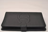 Authentic CHANEL Caviar Skin Vintage Agenda Notebook Cover Black 8004J