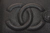 Authentic CHANEL Caviar Skin Vintage Agenda Notebook Cover Black 8004J