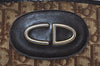 Authentic Christian Dior Trotter Shoulder Bag Purse Canvas Leather Brown 8005I