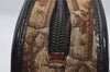 Authentic Christian Dior Trotter Shoulder Bag Purse Canvas Leather Brown 8005I