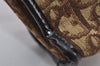 Authentic Christian Dior Trotter Shoulder Bag Purse Canvas Leather Brown 8005I