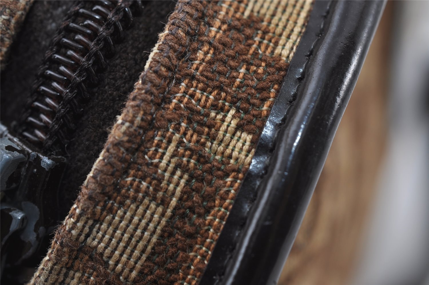 Authentic Christian Dior Trotter Shoulder Bag Purse Canvas Leather Brown 8005I