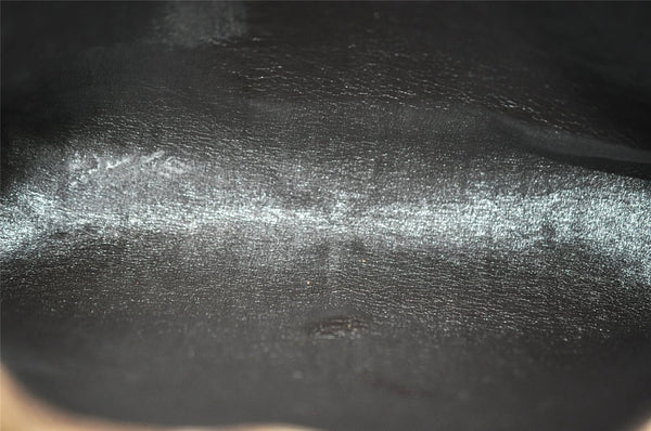 Authentic Christian Dior Trotter Shoulder Bag Purse Canvas Leather Brown 8005I