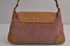 Authentic GUCCI Bamboo Kandinsky Shoulder Bag Suede Leather 0014096 Pink 8006J