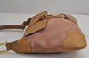 Authentic GUCCI Bamboo Kandinsky Shoulder Bag Suede Leather 0014096 Pink 8006J