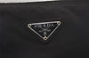 Authentic PRADA Nylon Tessuto Leather Shoulder Cross Body Bag Black 8007I