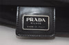 Authentic PRADA Nylon Tessuto Leather Shoulder Cross Body Bag Black 8007I