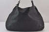 Authentic PRADA Vintage Leather Nappa Shoulder Hand Bag Purse Black 8007J