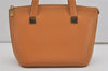 Authentic CELINE Vintage 2Way Shoulder Hand Tote Bag Leather Beige 8008I