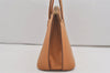 Authentic CELINE Vintage 2Way Shoulder Hand Tote Bag Leather Beige 8008I