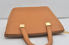 Authentic CELINE Vintage 2Way Shoulder Hand Tote Bag Leather Beige 8008I