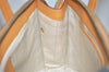 Authentic CELINE Vintage 2Way Shoulder Hand Tote Bag Leather Beige 8008I