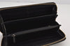 Authentic GUCCI Guccissima GG Leather Long Wallet Purse 112724 Black 8008J