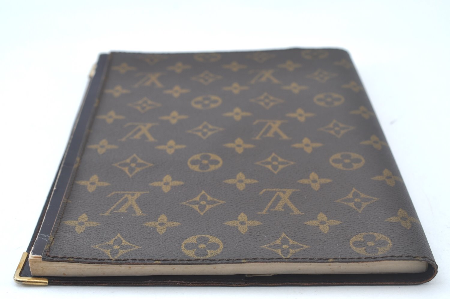 Authentic Louis Vuitton Monogram Agenda Bureau Note Book Cover Old Model 8011J