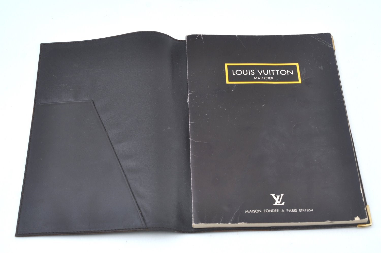 Authentic Louis Vuitton Monogram Agenda Bureau Note Book Cover Old Model 8011J