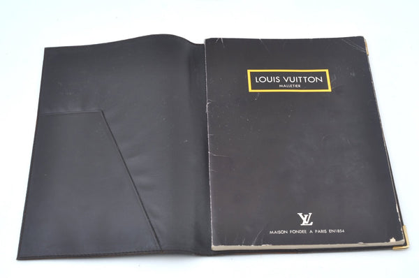 Authentic Louis Vuitton Monogram Agenda Bureau Note Book Cover Old Model 8011J