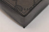 Authentic GUCCI Vintage Cigarette Case GG Canvas Leather Black 8012J