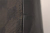 Authentic GUCCI Vintage Cigarette Case GG Canvas Leather Black 8012J