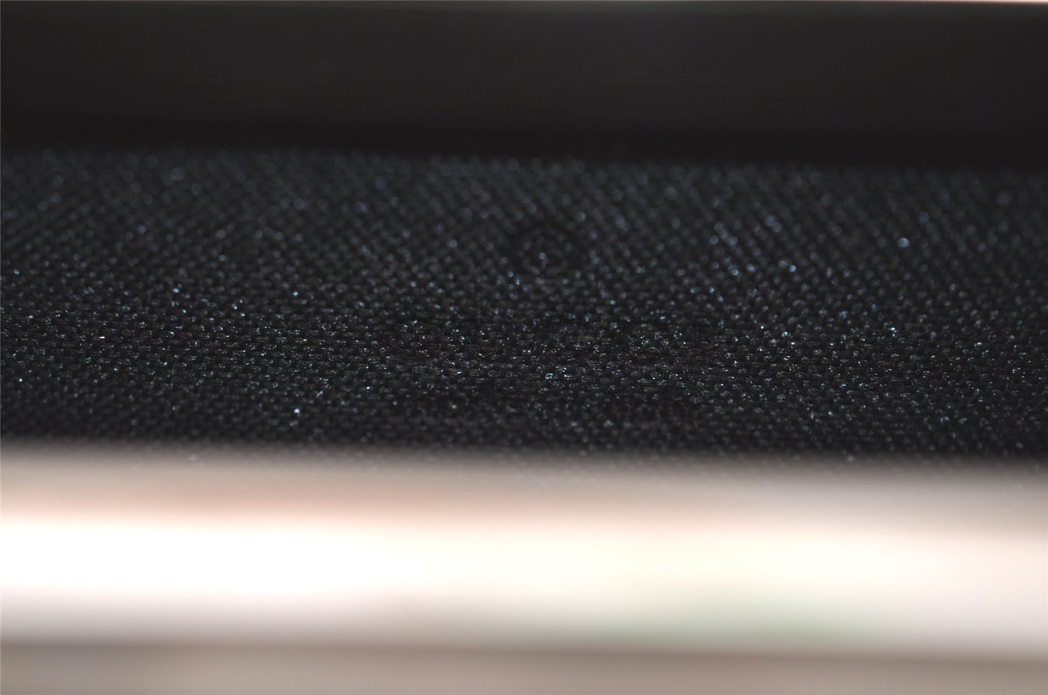 Authentic GUCCI Vintage Cigarette Case GG Canvas Leather Black 8012J