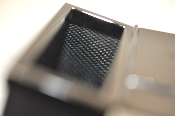 Authentic GUCCI Vintage Cigarette Case GG Canvas Leather Black 8012J