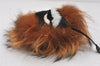 Authentic FENDI Monster Eye Pompom Bag Charm Fur Leather Brown 8012K