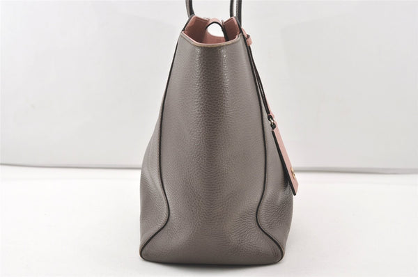 Authentic GUCCI Swing Large Shoulder Tote Bag Leather 354397 Brown 8013J