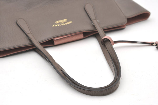 Authentic GUCCI Swing Large Shoulder Tote Bag Leather 354397 Brown 8013J