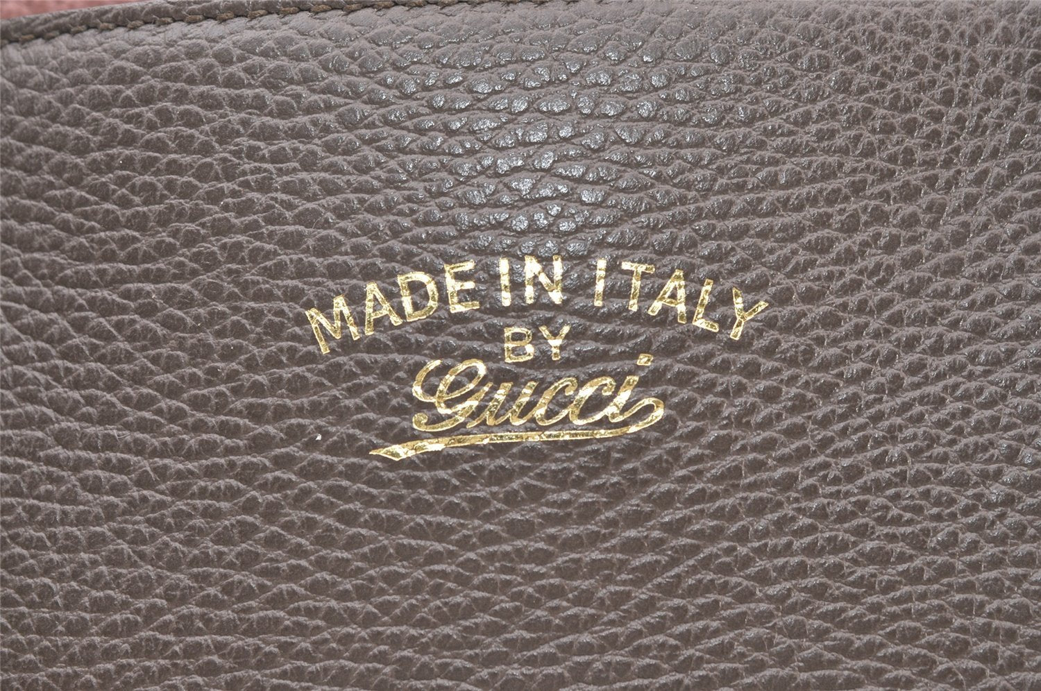 Authentic GUCCI Swing Large Shoulder Tote Bag Leather 354397 Brown 8013J