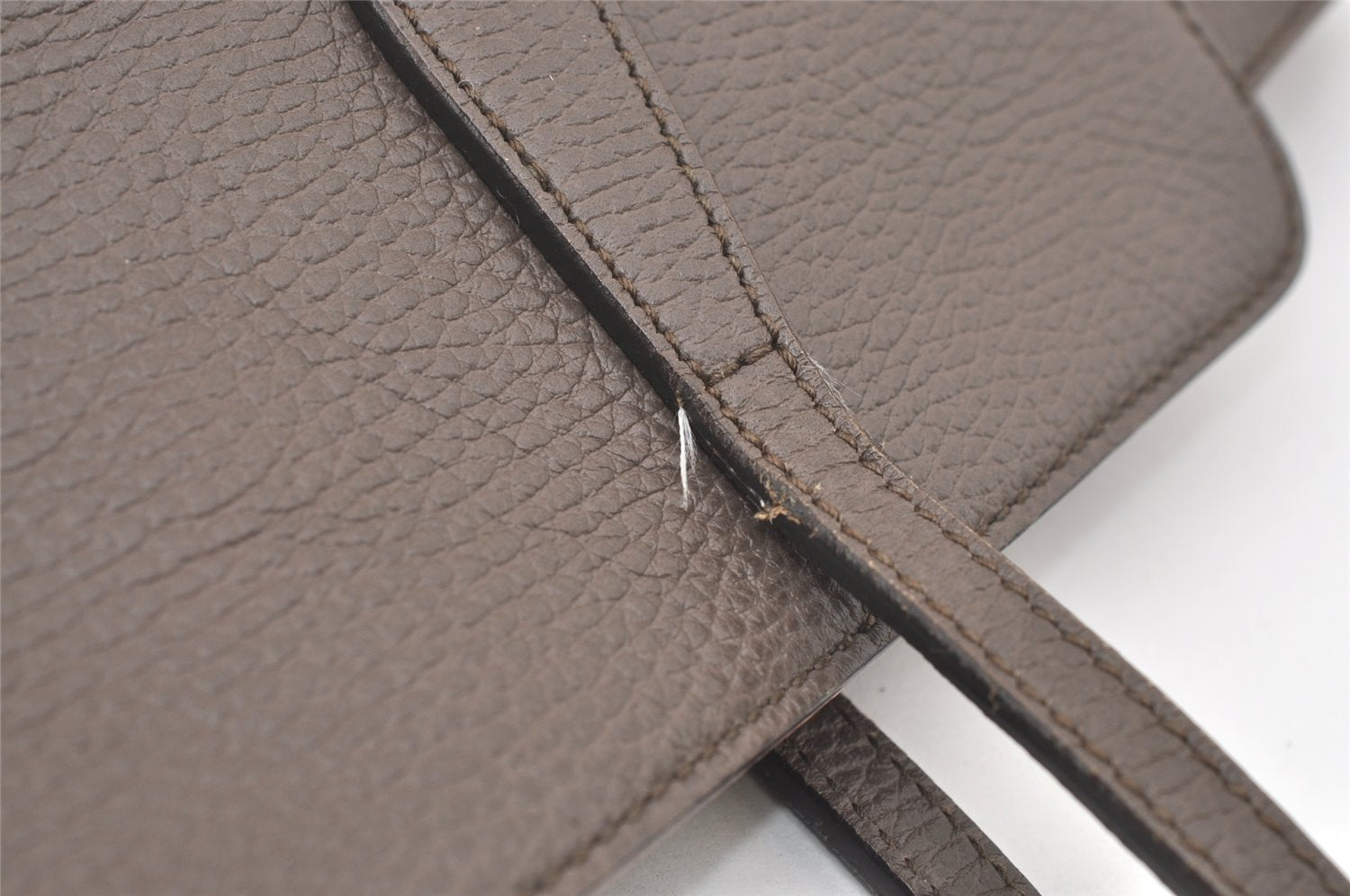 Authentic GUCCI Swing Large Shoulder Tote Bag Leather 354397 Brown 8013J