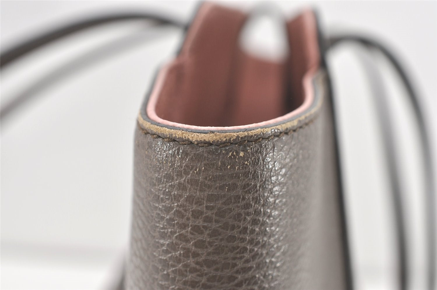 Authentic GUCCI Swing Large Shoulder Tote Bag Leather 354397 Brown 8013J