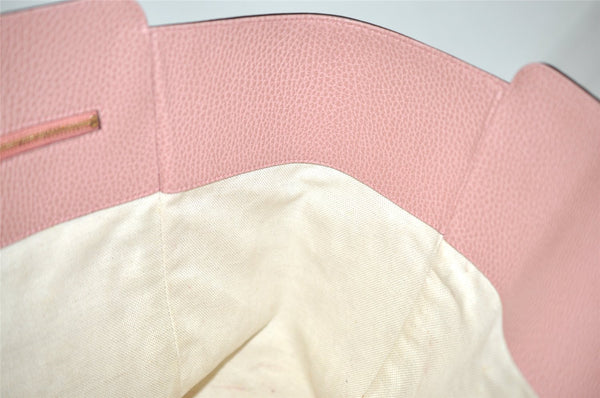 Authentic GUCCI Swing Large Shoulder Tote Bag Leather 354397 Brown 8013J