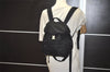 Authentic PRADA Vintage Nylon Tessuto Drawstring Backpack Black 8015J