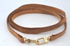 Authentic Louis Vuitton Leather Shoulder Strap 45.7" Beige LV 8019J