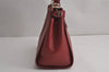 Authentic COACH Vintage 2Way Shoulder Hand Bag Purse Leather Red 8020J