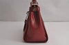 Authentic COACH Vintage 2Way Shoulder Hand Bag Purse Leather Red 8020J