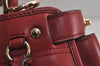 Authentic COACH Vintage 2Way Shoulder Hand Bag Purse Leather Red 8020J