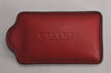 Authentic COACH Vintage 2Way Shoulder Hand Bag Purse Leather Red 8020J