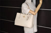 Authentic COACH Vintage 2Way Shoulder Hand Bag Leather F48733 White 8021J