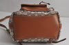 Authentic COACH Vintage Signature Backpack Canvas Leather CH591 Brown 8022J