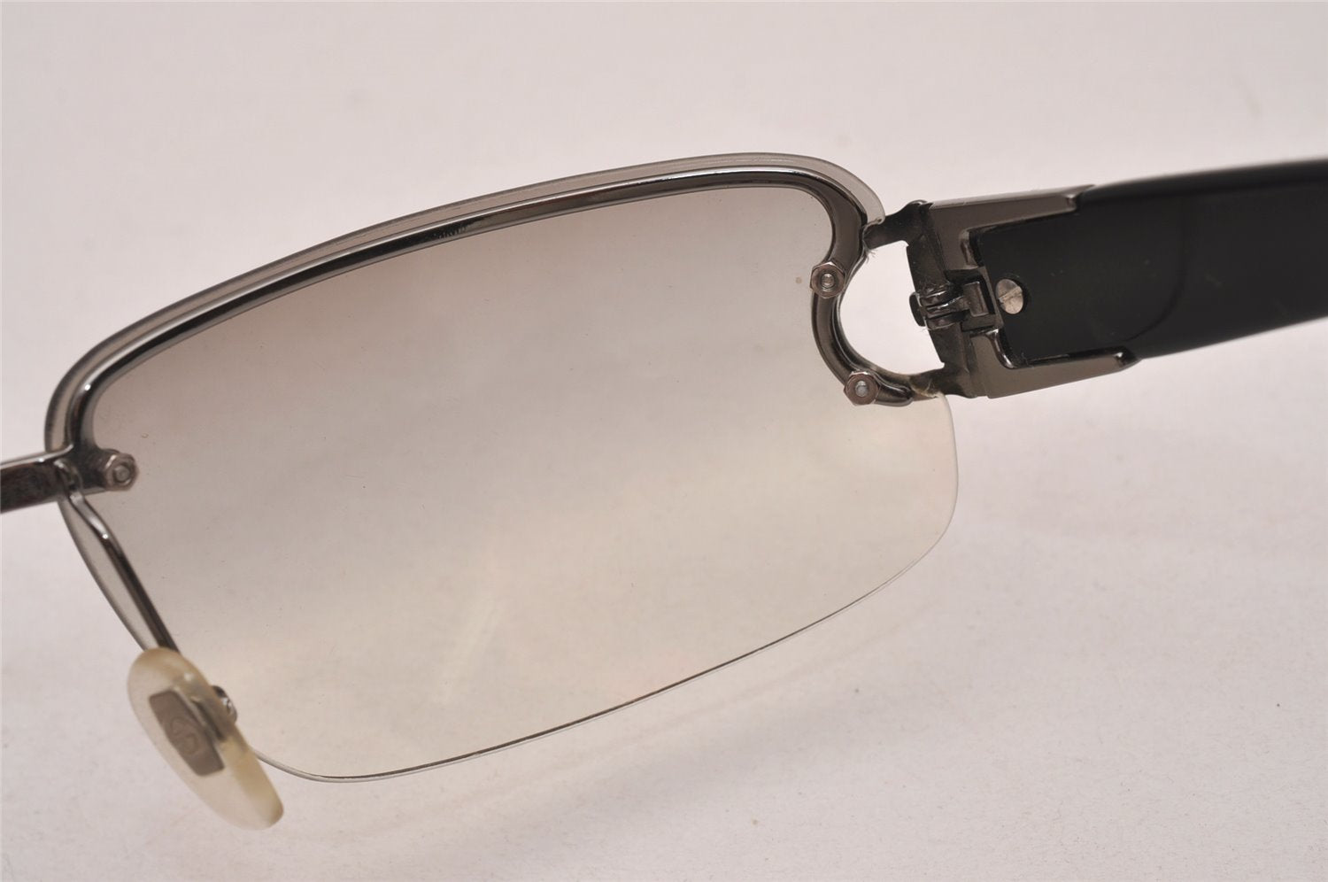 Authentic GUCCI Horsebit Sunglasses Vintage GG 2766/F/S Plastic Silver 8024I