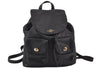 Authentic COACH Vintage Drawstring Backpack Leather F37410 Black 8024J